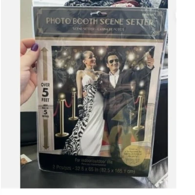 Obrázek Hollywood G&amp;G Scene Setter 1. 65m x 82. 5cm (2 pc) Glitz &amp; Glam