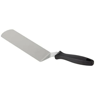 Obrázek FMprofessional Bratenwender CHEF, hochwertiger Fleischwender mit Funktionsteil aus Edelstahl, robuster Pfannenwender zum Wenden von Bratgut (Farbe: Schwarz/Silber), Menge 1 Stück