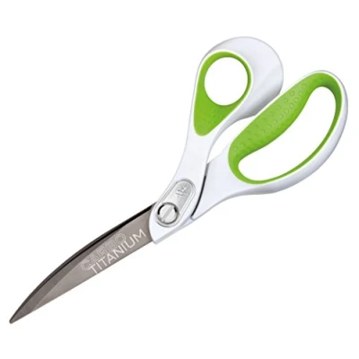 Obrázek Westcott E 16445 00 Carbo nůžky, titanový nitrid s povrchovou úpravou Softgrip, 23,8 cm, 9 palců, zelená/bílá
