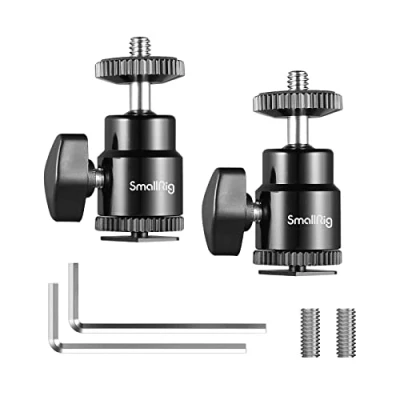 Obrázek SMALLRIG Mini Ball Head 2 kusy s adaptérem Cold Shoe pro DSLR monitor Gopro 2059