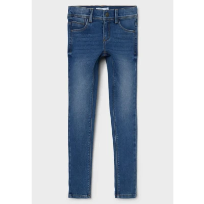 Obrázek Name it Nkfpolly Dnmtax PANT Skinny džíny pro děti, Velikost: 104, Medium blue denim