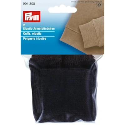 Obrázek Prym 994300 Elastické manžety, černé, polyester: 100%, černá, 2 kusy,