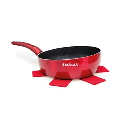 Obrázek Excelsa 62575 Phoenix Bratpfanne Saltpasta, 26 cm, Aluminium, rot
