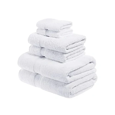 Obrázek SUPERIOR 6 teiliges Handtuchset, 900 Gramm, Baumwolle, weiß