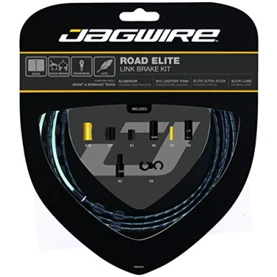 Obrázek Jagwire Kit Road Elite Link Kabelové brzdy a opláštění, unisex, pro dospělé, černé