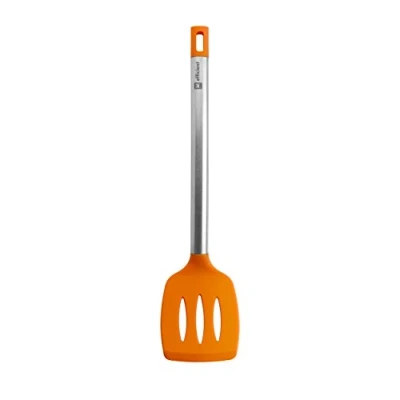Obrázek BRA Efficient obracečka na pánev, nerezová ocel, oranžová, 36,5 cm