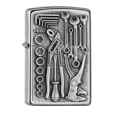 Obrázek ZIPPO 2007114 Zapalovač, Toolbox, emblém Attached, StreetChrome, doplňovací, vysoce kvalitní dárková krabička