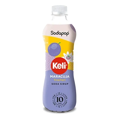 Obrázek Sodapop Keli Sirup Maracuja, rychle a jednoduše, 1 láhev vydá 10 l hotového nápoje, 500 ml