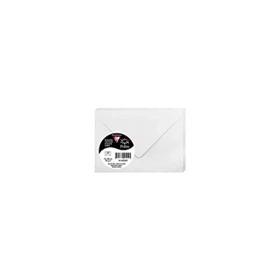 Obrázek Clairefontaine 54030C balení s 20 obálkami pylu, 7,5 x 10 cm, 120 g, bílá perleť, ideální pro vaše pozvánky a korespondenci, 1