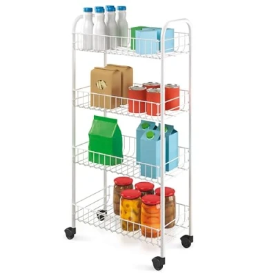 Obrázek Metaltex 340634014 univerzální vozík 4patrový 41 x 23 84 cm Pisa