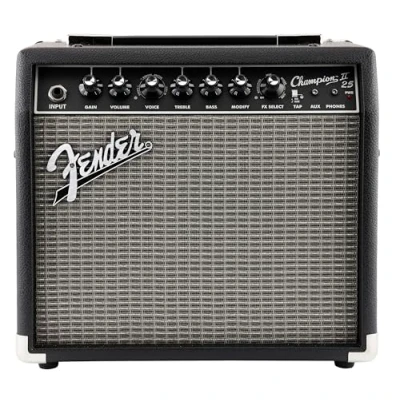 Obrázek Fender Champion II 25, Combo Guitar Amp, 25W, Suitable For Electric Guitar, More Power, Upgraded Effects and Amp Models, Black/Silver