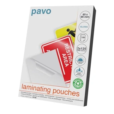 Obrázek Pavo Premium laminovací fólie DIN, 65 x 95 mm, 2 125 Micron, 100 ks v balení