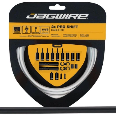 Obrázek Jagwire Pro Shift Kit PCK500 2x řadící sada Shimano Sram délka lanka 2800 a 2300 mm černá