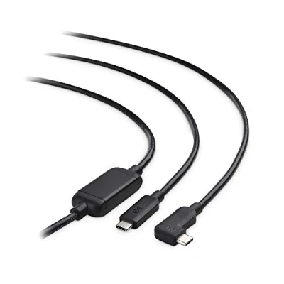 Obrázek Cable Matters aktivní USB C kabel 5 m pro VR brýle Oculus Quest 2 v černé barvě náhrada za Link metrů nefunguje video nebo PD