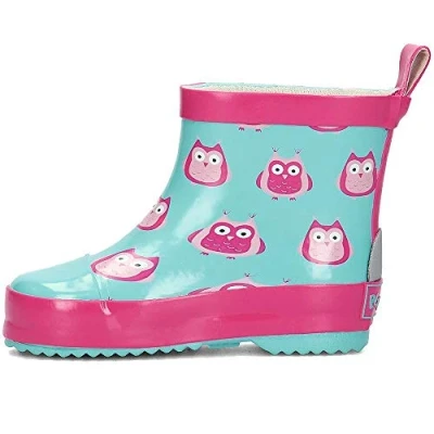 Obrázek Playshoes Unisex Dětské gumové holínky Poloviční kozačky do deště, sovy