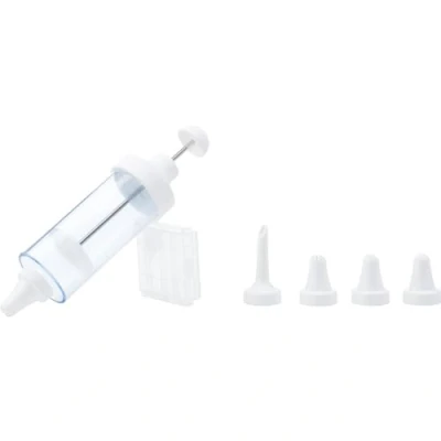 Obrázek Westmark Ozdobný umělec / stříkačka na zdobení, s 5 tyčemi, objem: 180 ml, plast/nerezová ocel, transparentní/bílá, 31152260