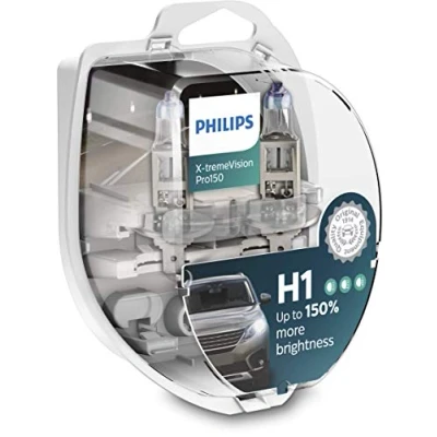 Obrázek Philips Žárovka světlometu X tremeVision Pro150 H1 + 150%, dvojitá sada, 565628, Twin box