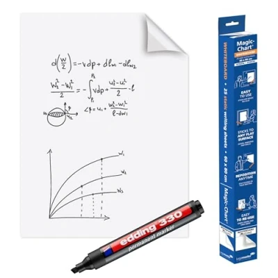 Obrázek Legamaster 7 159100 Tabule Magic Chart, elektrostatická fólie pro různé povrchy, válcovaná po 25 listech (každá 60 x 80 cm)