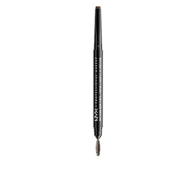 Obrázek NYX Professional Makeup Tužka na obočí, Precision Brow Pencil, oboustranně s plochou tužkou obočí a štětcem, veganská receptura, barevný odstín: Ash Brown