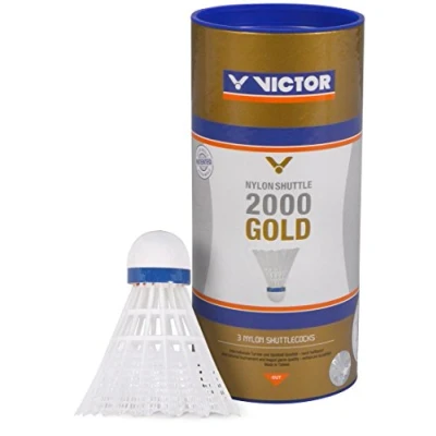 Obrázek VICTOR Nylon Shuttle 2000 zlato 3 bílo modrá
