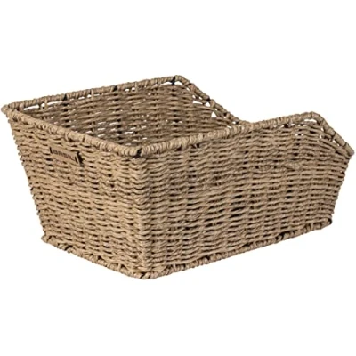 Obrázek Basil Unisex dospělí Cento ratanový vzhled košík na jízdní kolo, Seagrass, 47 cm x 22