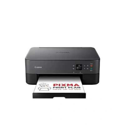 Obrázek Canon Pixma TS5350i Multifunktionsdrucker 3in1 (Tintenstrahl,Drucken, Kopieren, Scannen, A4, 3,7 cm OLED, WLAN, Duplexdruck, 2 Papierzuführungen, kompatibel mit Print Plan ABO) Schwarz