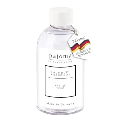 Obrázek pajoma® Doplňovací láhev s pokojovou vůní 250 ml náplň do osvěžovače vzduchu intenzivní a kvalitní vůně v prémiové kvalitě (vanilka)