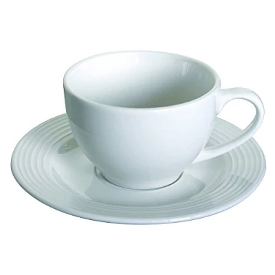 Obrázek Tognana Sada 6 šálků na čaj Polis Circles s podšálkem, porcelánem, bílá