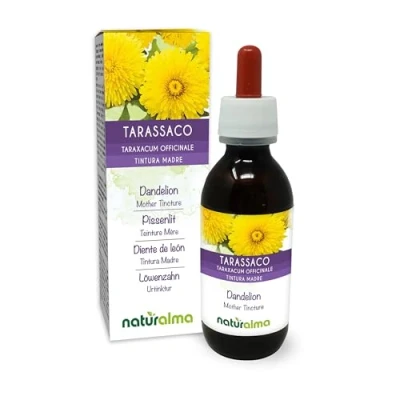 Obrázek Pampeliška (Taraxacum officinale) kořeny a listy tinktura bez alkoholu Naturalma tekutý extrakt kapky 120 ml doplněk stravy Veganer