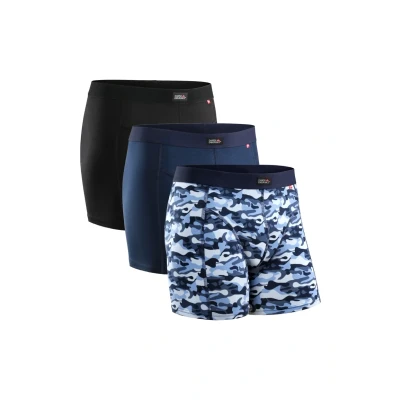 Obrázek Danish Endurance Classic 3 PACK Boxerky, Muži, Velikost: XXL, Multicolour black navy blue camouflage