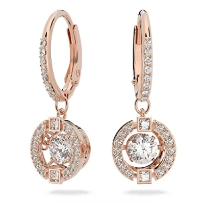Obrázek Swarovski Kolekce Sparkling Dance Náušnice, Krystaly, růžové zlaté tóny, zirkon/bílá, Není relevantní.