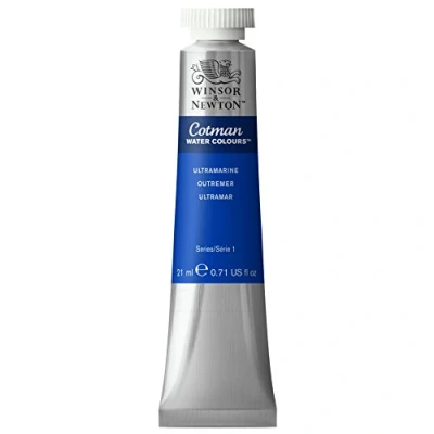 Obrázek Winsor &amp; Newton 0308660 Cotman akvarelová barva s vynikající průhledností, barevnou silou a vlastnostmi zpracování, na vodu 21 ml tuba ultramarín