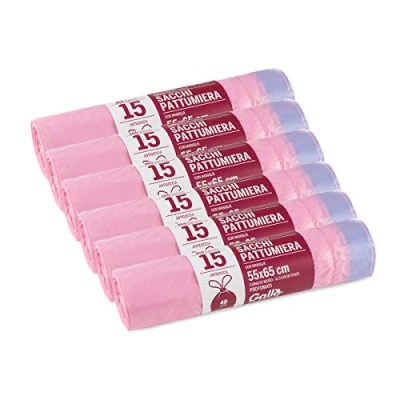 Obrázek Gallo Geschenkbeutel für Mülltonnen, selbstschließend, Pink, Medium