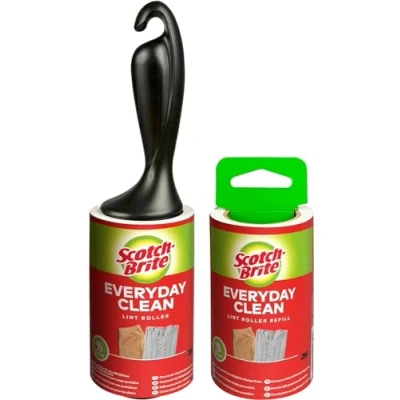 Obrázek Scotch Brite váleček na žmolky Everyday Clean + náhradní Clean, vždy 56 listů, 2/balení