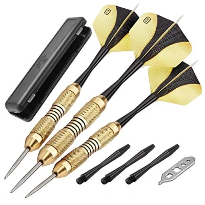 Obrázek Fat Cat Deluxe Dartpfeile mit Stahlspitze, inkl. Aufbewahrungs /Reiseetui, 23 g