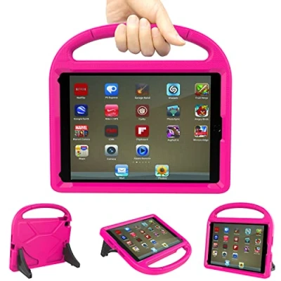 Obrázek iPad 9,7 pouzdro Pro děti 2018/2017 6./5. generaceTrendGate lehké nárazuvzdorné s rukojetí a stojanem Air/iPad Air 2/iPad 9,7palcový tablet růžový