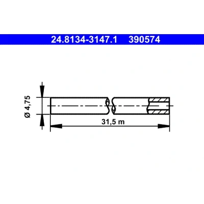 Obrázek ATE 24.8134 3147.1 brzdová vedení