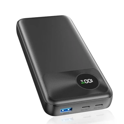 Obrázek a ADDTOP Powerbanka, 22,5 W rychlonabíjecí powerbanka 20 000 mAh s USB C vstupem výstupy, PD3.0 QC 4.0 externí baterie mobilního telefonu LED displejem kompatibilní chytrými telefony iPhone 16