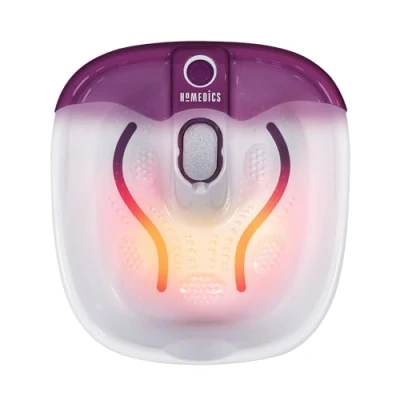 Obrázek HoMedics Fußbad mit Massagefunktion, Fußbadewanne Massage und Wärmefunktion Fußsprudelbad beruhigender Fußmassage, Warmhaltefunktion &amp; Pediküre Bimsstein zur Fußpflege