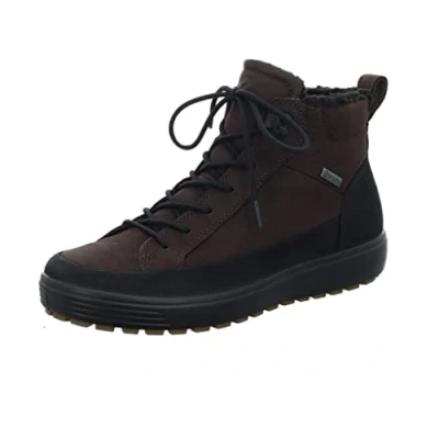 Obrázek ECCO SOFT 7 TRED Highcut Šněrovací kotníkové boty, Muži, Velikost: 43, Black/mocha boty