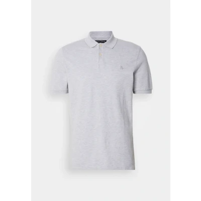 Obrázek Marc O&#039;Polo Short Sleeve Button Placket Slits Embroide Polotričko, Muži, Velikost: Small, Iron grey melange