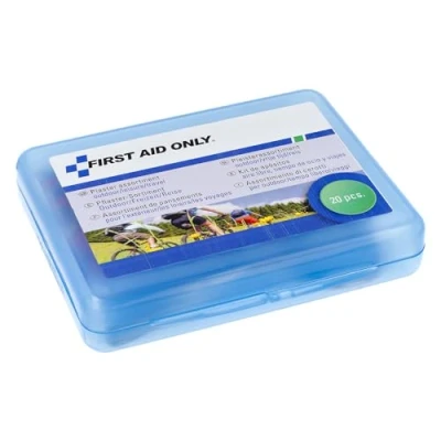 Obrázek First Aid Only Sada náplastí pro outdoor/volný čas / cestování (20 kusů) 20 v různých velikostech a tvarech uzavíratelné náplasti P 10024