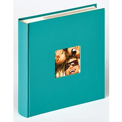 Obrázek walther design Fotoalbum petrolejová zelená 200 fotografií 13 x 18 cm vkládací album na poznámky s vyraženým krytem, Fun ME 116 K