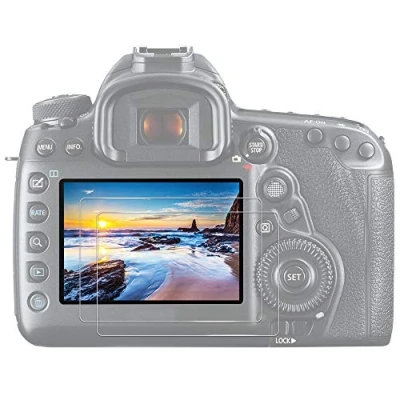 Obrázek JJC (2 Stück) Displayschutzfolie aus Gehärtetem Glas für Canon EOS R1, R3, R5, R5II, R5C spiegellose Digitalkamera ultradünn Hohe Härte Bruchsicher Blasenfrei