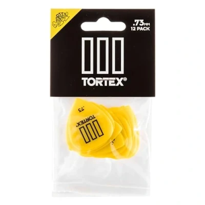 Obrázek Dunlop Tortex T3 kytarový trsátko/trsátko s ostrou špičkou 12 kusů. 73 mm