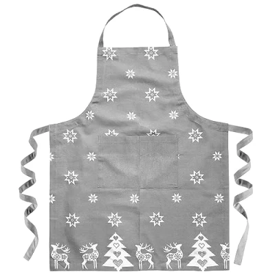 Obrázek Ragged Rose Weihnachtsschürze Billy Fir Schürze, Baumwolle, grau, 86 x 67 cm