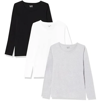 Obrázek berydale Základní dámské tričko s dlouhým rukávem I sada 3 ks Longsleeve dámské, dlouhá dámská trička rukávem, tričko, dlouhé rukávy,
