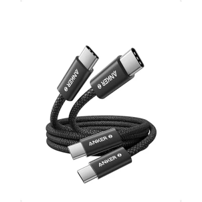 Obrázek Anker USB C na kabel, [2 kusy 1 m] 240 W pletený a nečistotný nabíjecí kabel Pro iPhone 16 15 série Galaxy S24 S23 MacBook Air iPad