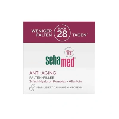 Obrázek Sebamed Anti Aging Krém proti vráskám, odstraňovač vrásek pro muže a ženy, s 3násobným hyaluronovým komplexem, také již výrazné vrásky, redukuje vrásky po pouhých 28 dnech, 50 ml