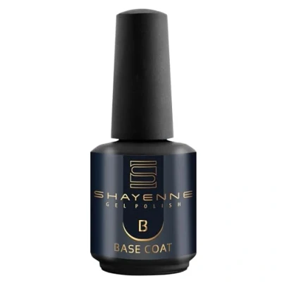 Obrázek SHAYENNE Base Coat 15 ml Podkladový lak UV LED na nehty Polish Gel Clear nehtový Shellac manikúra gelový design Nail Art základní